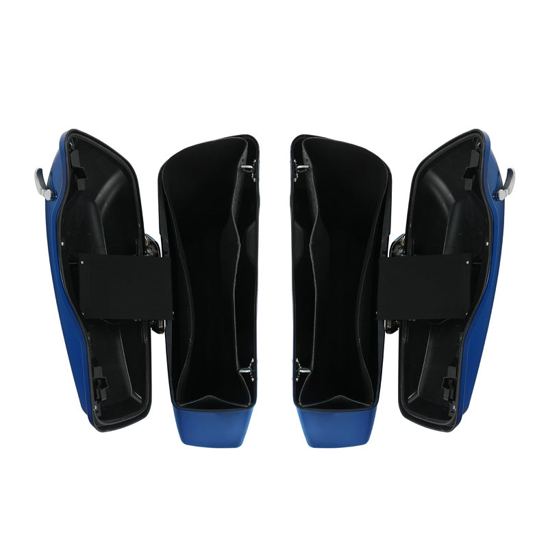 HR3 Superior Blue Hard Saddlebags (Regular) For 14-23 Harley Touring