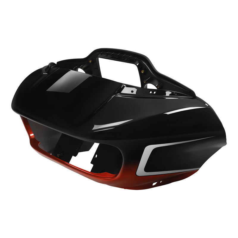 HR3 Sunset Orange / Sunset Black Fade Outer Shark Fairing & Inner Fairing Set  2021 CVO ROAD GLIDE (FLTRXSE)