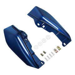 HR3 Superior Blue 2015S Mid Frame Air Heat DeflectorsFor Harley Touring and Trike Models 09-24