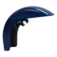 HR3 Superior Blue 2015S Motorcycle 18" Wide Tire Front Mudguard Fender For Harley Touring Models 2014-2023