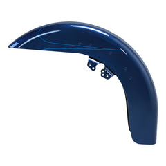HR3 Superior Blue 2015S Motorcycle 18" Wide Tire Front Mudguard Fender For Harley Touring Models 2014-2023