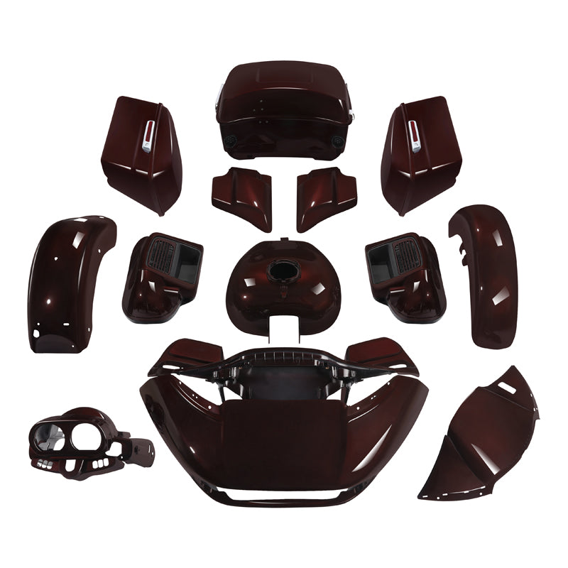 HR3 Midnight Crimson Complete Body Fairing Kit For Harley Road Glide Limited FLTRK 15-23