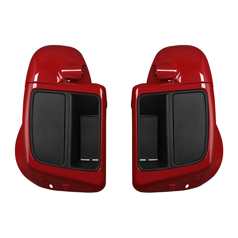 HR3 Billiard Red / Vivid Black Vented Lower Fairing Kit With 6.5" Speaker Pods For Harley Touring models 2014-2024