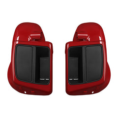 HR3 Billiard Red / Vivid Black Vented Lower Fairing Kit With 6.5" Speaker Pods For Harley Touring models 2014-2024