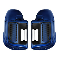 HR3 Superior Blue Vented Lower Fairing Kit For Harley Touring Models 2014-2023 (Fits water-cooled models)