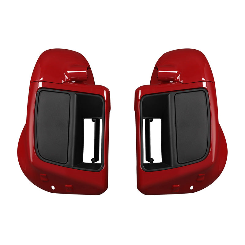 HR3 Billiard Red / Vivid Black Vented Lower Fairing Kit With 6.5" Speaker Pods For Harley Touring models 2014-2024