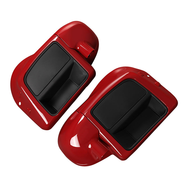 HR3 Billiard Red / Vivid Black Vented Lower Fairing Kit With 6.5" Speaker Pods For Harley Touring models 2014-2024
