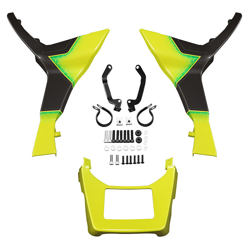 HR3 Apple Green / Gunship Gray Spoiler Kit For Harley 2017-Later FLTRX, FLTRXS, FLTRXST models