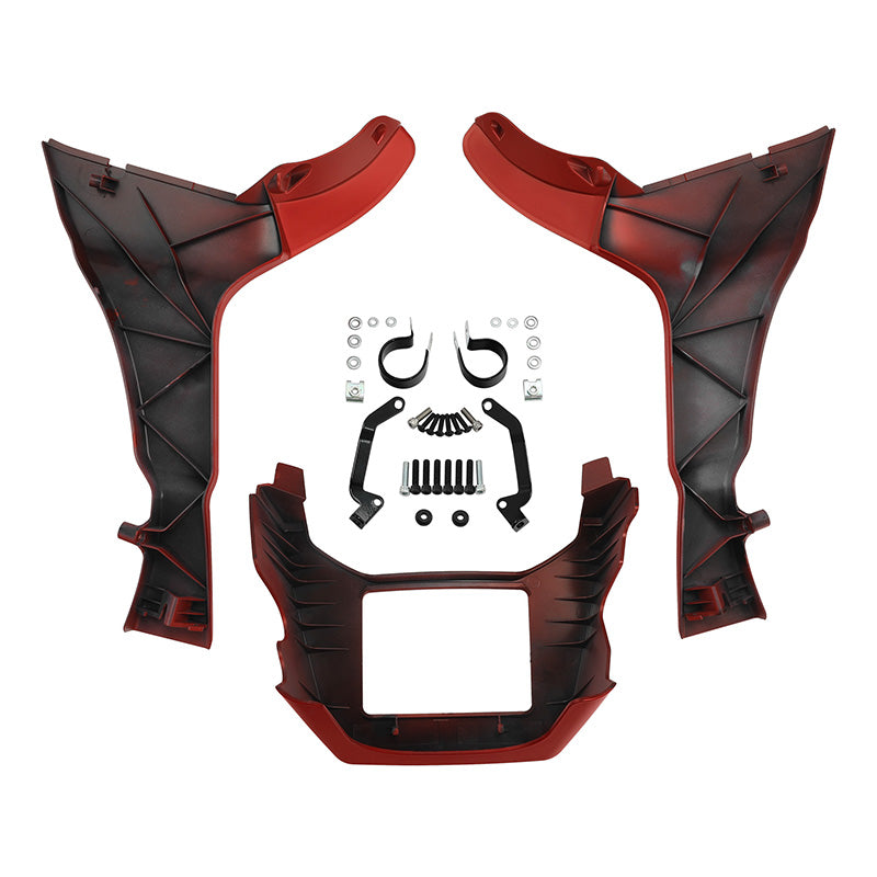 HR3 Wicked Red Denim Spoiler Kit For Harley 2017-Later FLTRX, FLTRXS, FLTRXST models