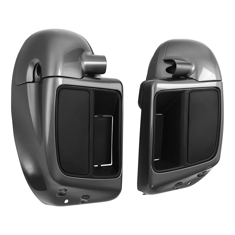 HR3 Charcoal Pearl Vented Lower Fairing Kit With 6.5" Speaker Pods For Harley Touring models 2014-2024