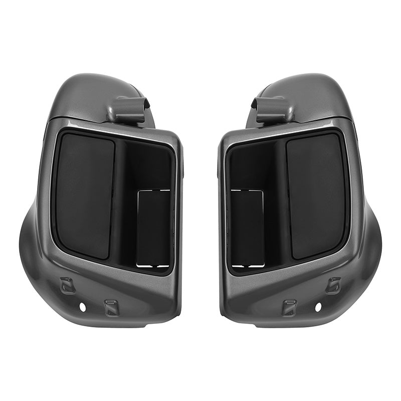HR3 Charcoal Pearl Vented Lower Fairing Kit With 6.5" Speaker Pods For Harley Touring models 2014-2024