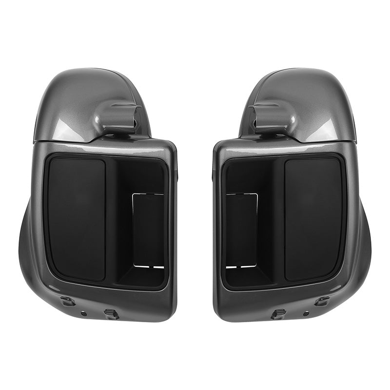HR3 Charcoal Pearl Vented Lower Fairing Kit With 6.5" Speaker Pods For Harley Touring models 2014-2024
