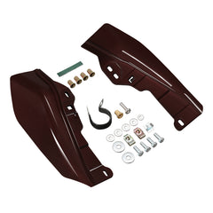 HR3 Midnight Crimson Mid Frame Air Heat Deflectors For Harley Touring and Trike Models 09-24
