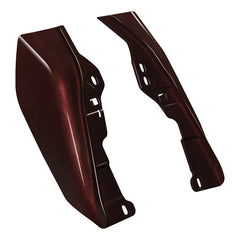 HR3 Midnight Crimson Mid Frame Air Heat Deflectors For Harley Touring and Trike Models 09-24