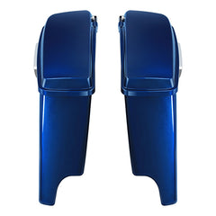 HR3 Superior Blue 2015S 5" Stretched Extended Saddlebags For Harley Touring 2014-2022