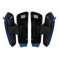 HR3 Superior Blue 2015S 5" Stretched Extended Saddlebags For Harley Touring 2014-2022