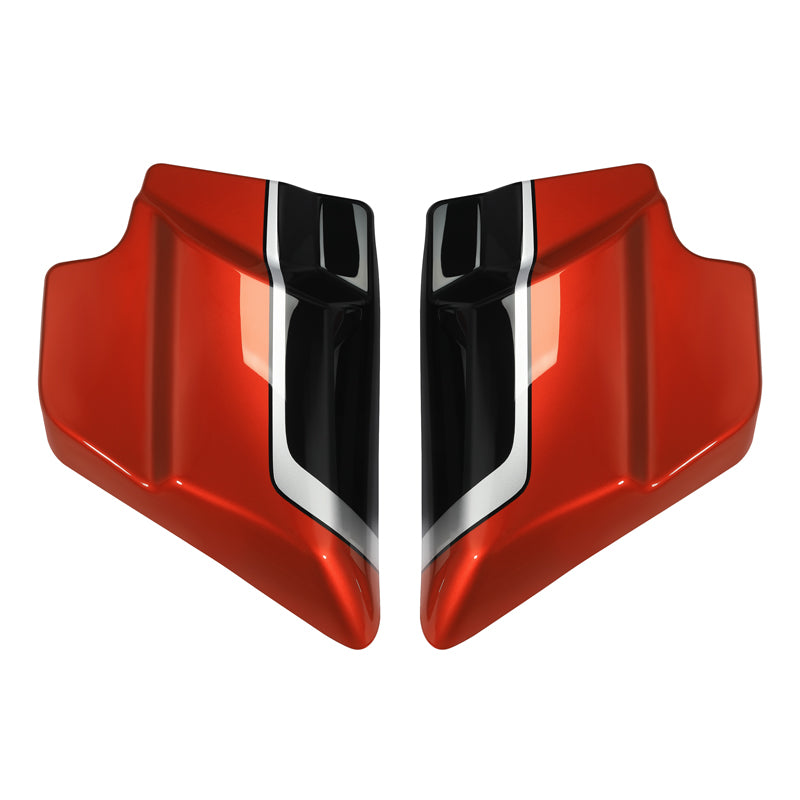 HR3 Sunset Orange / Sunset Black Fade Side Covers 2021 CVO ROAD GLIDE (FLTRXSE)