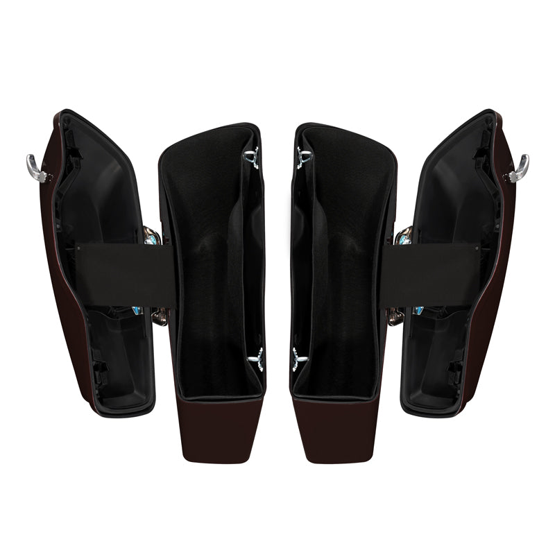 HR3 Midnight Crimson Hard Saddlebags (Regular) For 14-23 Harley Touring