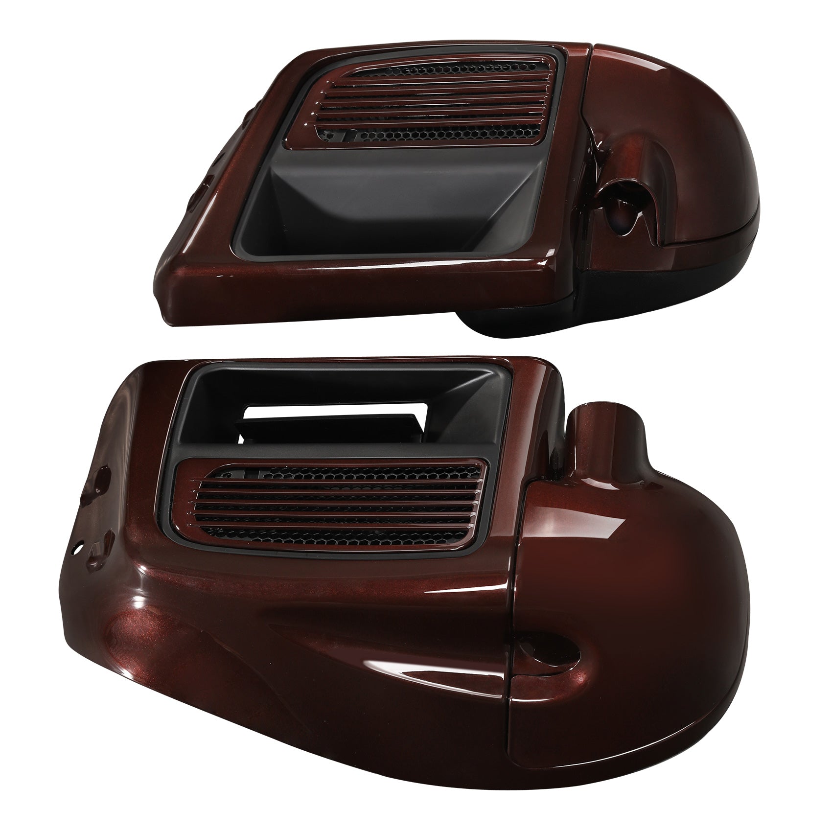 HR3 Midnight Crimson Vented Lower Fairing Kit For Harley Touring Models 2014-2023 / Fits water cooled models