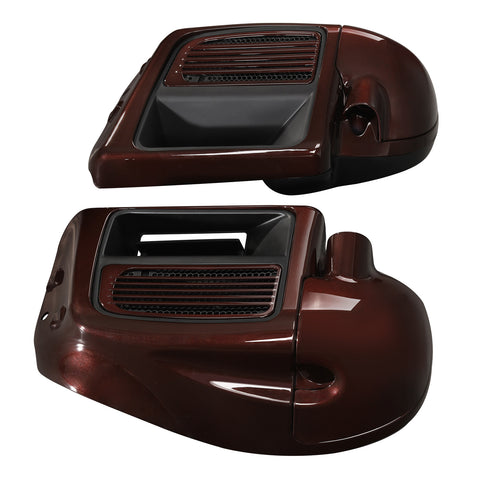 HR3 Midnight Crimson Vented Lower Fairing Kit For Harley Touring Models 2014-2023 / Fits water cooled models