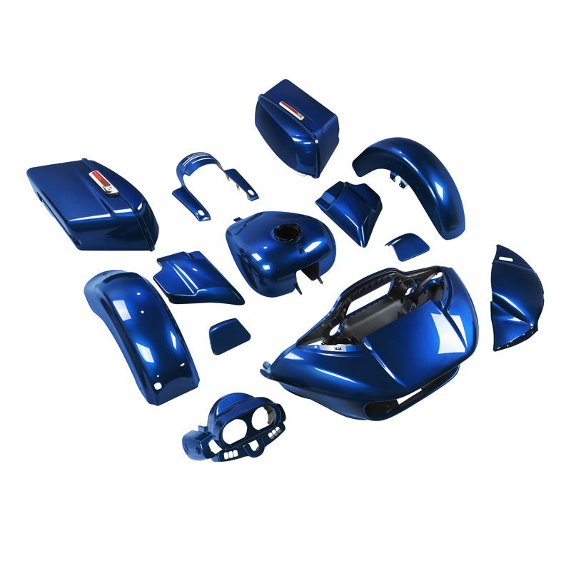 HR3 Superior Blue Complete Body Fairing Kit For Harley Road Glide Special FLTRXS 15-23