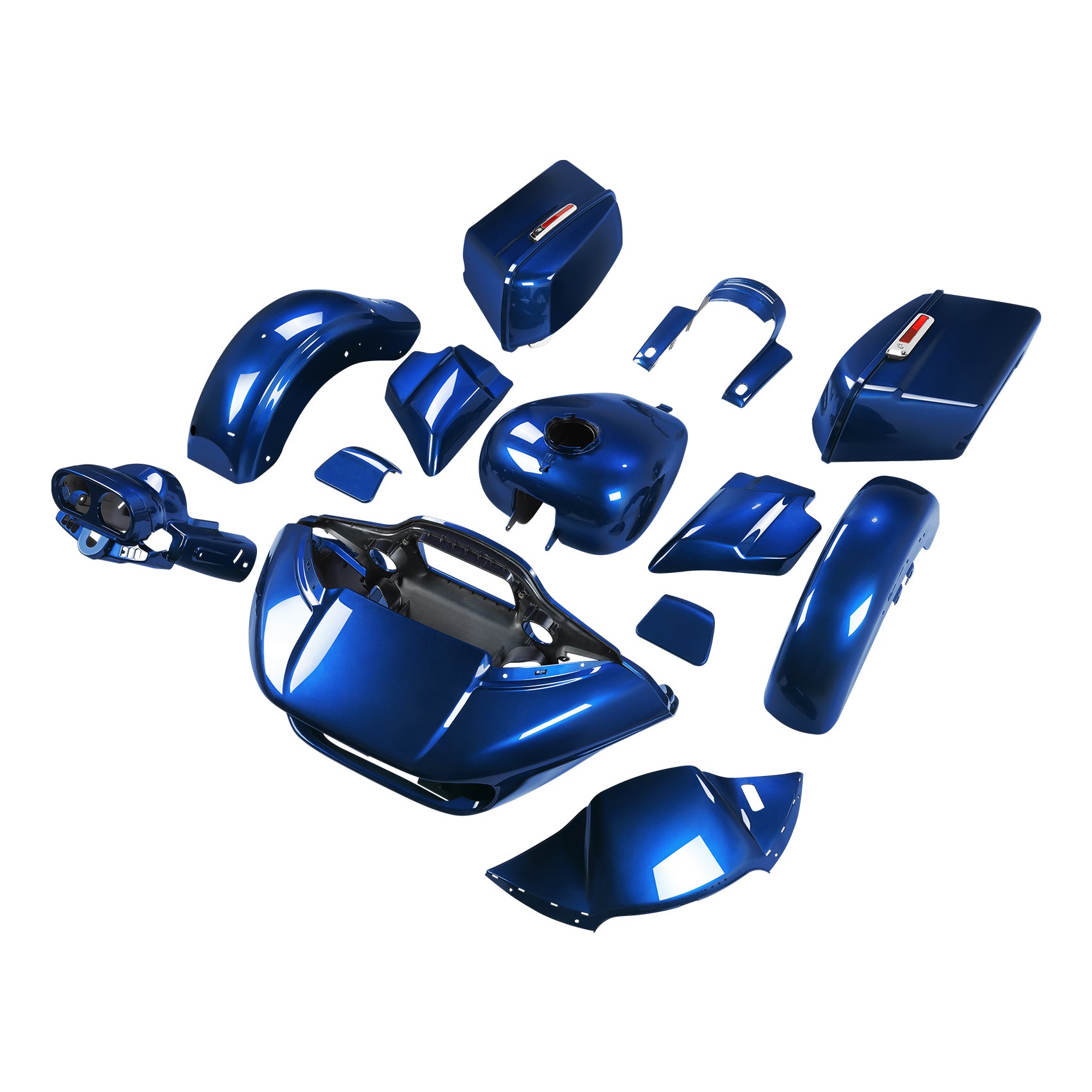 HR3 Superior Blue Complete Body Fairing Kit For Harley Road Glide Special FLTRXS 15-23