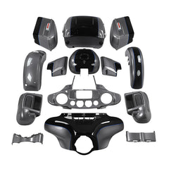 HR3 Gauntlet Gray Metallic / Vivid Black Complete Body Fairing Kit For Harley Ultra Limited FLHTK 14-23
