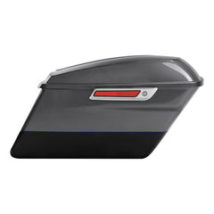 HR3 Gauntlet Gray Metallic / Vivid Black Hard Saddlebags (Regular) For 14-23 Harley Touring