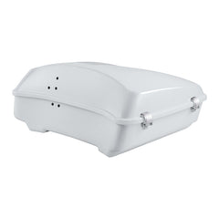 HR3 Stone Washed White Pearl 10.7" Chopped StyleTouring Trunk Luggage For 14-24 Harley Touring