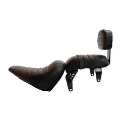 C.C. RIDER Indian Scout 2 Piece 2 Up Seat Driver Passenger Seat With Backrest For Scout Bobber Sixty Scout Bobber ABS, 2018-2024