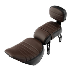 C.C. RIDER Indian Scout 2 Piece 2 Up Seat Driver Passenger Seat With Backrest For Scout Bobber Sixty Scout Bobber ABS, 2018-2024