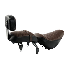 C.C. RIDER Indian Scout 2 Piece 2 Up Seat Driver Passenger Seat With Backrest For Scout Bobber Sixty Scout Bobber ABS, 2018-2024