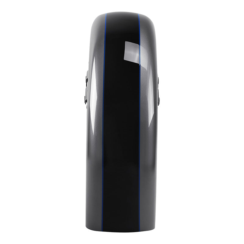 HR3 Gauntlet Gray Metallic / Vivid Black Motorcycle 18" Wide Tire Front Mudguard Fender