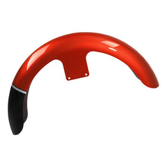 HR3 Sunset Orange / Sunset Black Fade 21" Wrap Front Fender Fit For Harley Touring 1997-2013