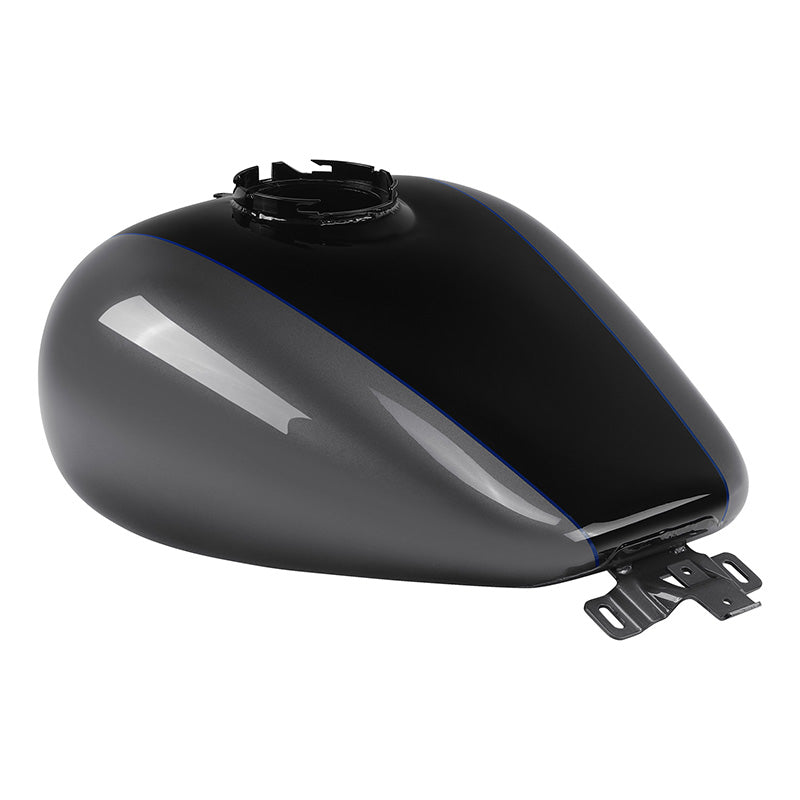 HR3 Gauntlet Gray Metallic / Vivid Black Fuel Gas Tank For 2008-2023 Harley Touring Models