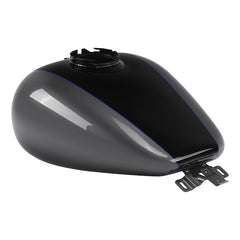 HR3 Gauntlet Gray Metallic / Vivid Black Fuel Gas Tank For 2008-2023 Harley Touring Models