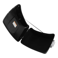 HR3 Gauntlet Gray Metallic / Vivid Black King Size Touring Trunk Luggage with Speaker Cut Outs For 14-24 Harley Touring