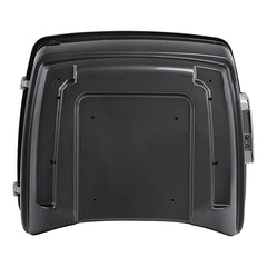 HR3 Gauntlet Gray Metallic / Vivid Black King Size Touring Trunk Luggage with Speaker Cut Outs For 14-24 Harley Touring