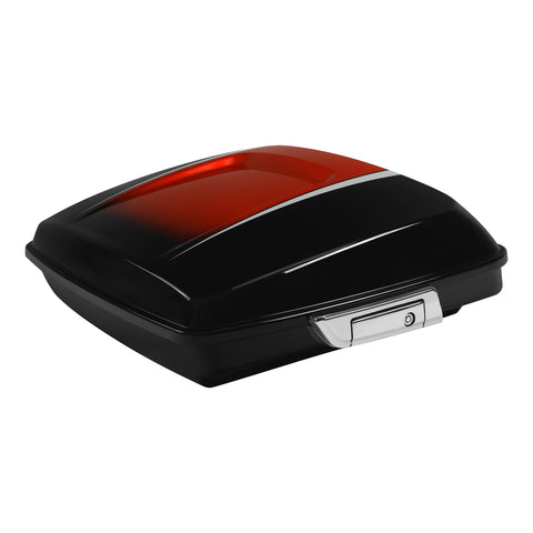HR3 Sunset Orange / Sunset Black Fade 5.5" Razor Style Touring Trunk Luggage For Harley Touring 2014-2024