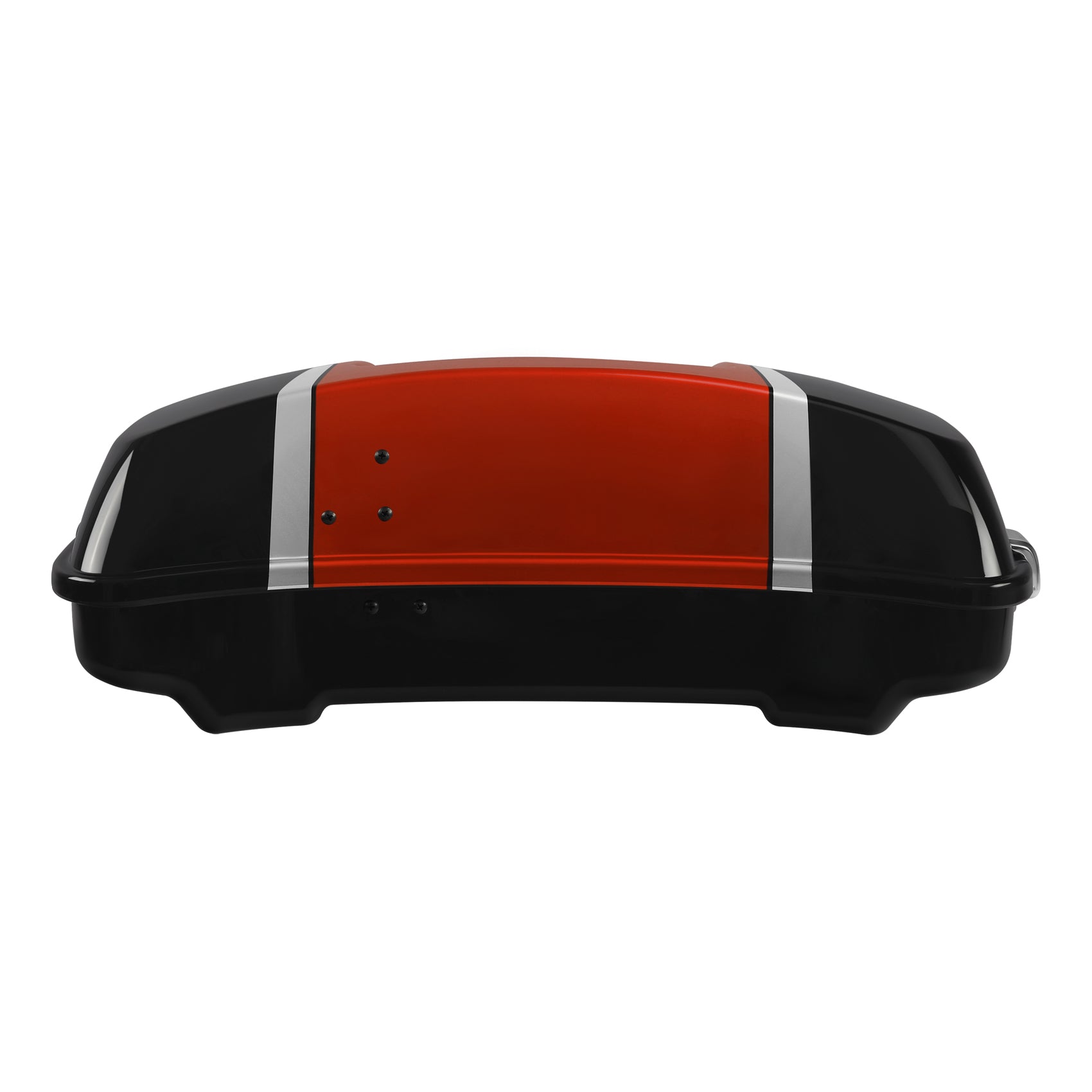 HR3 Sunset Orange / Sunset Black Fade 5.5" Razor Style Touring Trunk Luggage For Harley Touring 2014-2024