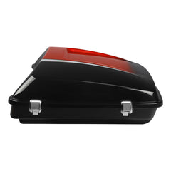 HR3 Sunset Orange / Sunset Black Fade 5.5" Razor Style Touring Trunk Luggage For Harley Touring 2014-2024