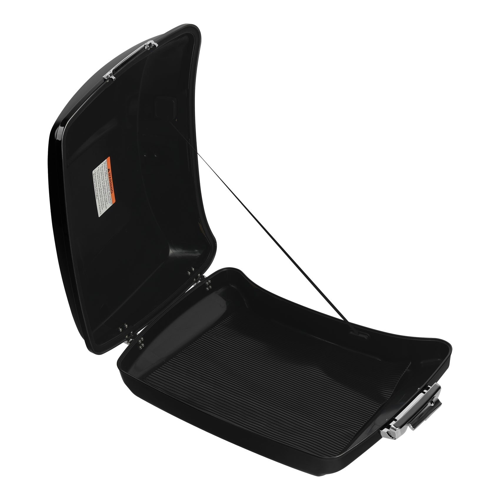 HR3 Sunset Orange / Sunset Black Fade 5.5" Razor Style Touring Trunk Luggage For Harley Touring 2014-2024