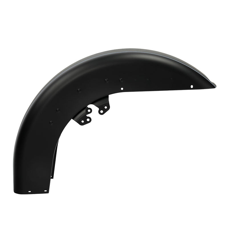 HR3 Charcoal Denim / Black Denim Motorcycle 18" Front Mudguard Fender(can be installed with lighting) For Harley Touring Electra Glide Ultra Limited Tri Glide 14-23