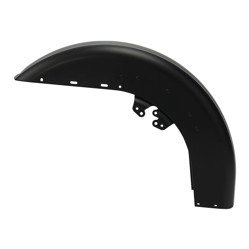 HR3 Charcoal Denim / Black Denim Motorcycle 18" Front Mudguard Fender(can be installed with lighting) For Harley Touring Electra Glide Ultra Limited Tri Glide 14-23