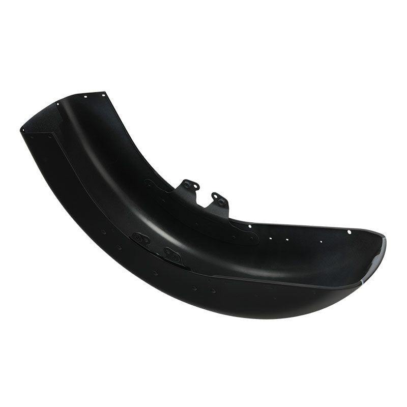 HR3 Charcoal Denim / Black Denim Motorcycle 18" Front Mudguard Fender(can be installed with lighting) For Harley Touring Electra Glide Ultra Limited Tri Glide 14-23