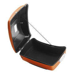 HR3 Amber Whiskey / Charcoal Pearl King Size Touring Trunk Luggage with Speaker Cut Outs For 14-24 Harley Touring