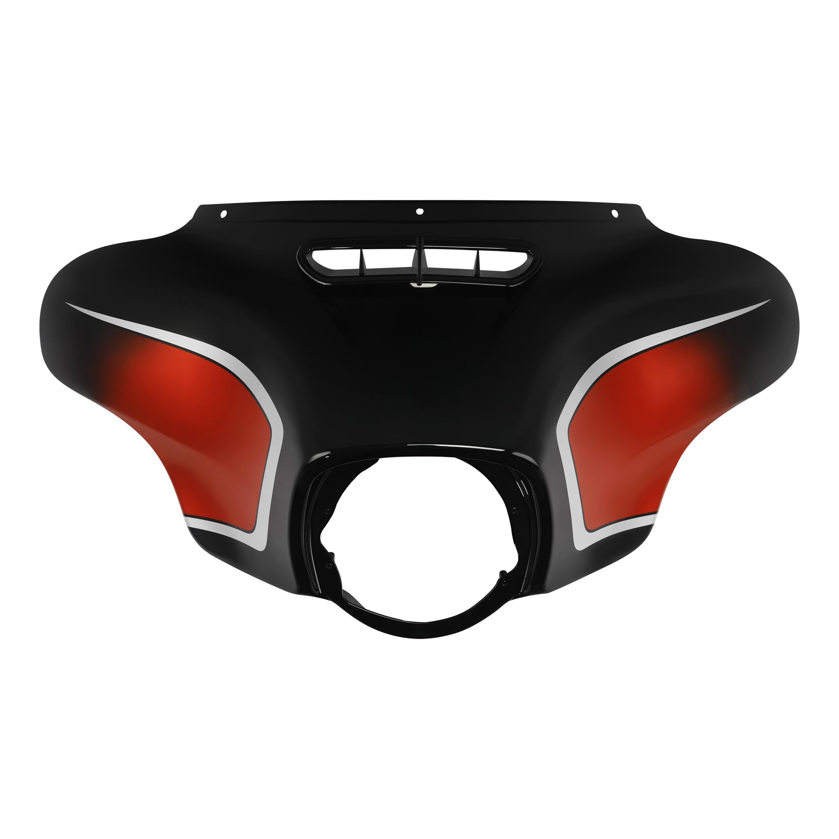 HR3 Sunset Orange / Sunset Black Fade Outer Batwing Fairing Cowl Upper FOR CVO STREET GLIDE 2021 (FLHXSE)