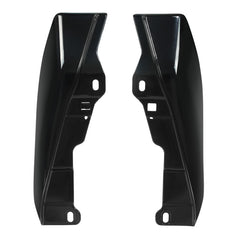 HR3 White Amethyst With Black Licorice Flames Mid Frame Air Heat Deflectors For Harley Touring and Trike Models 09-24