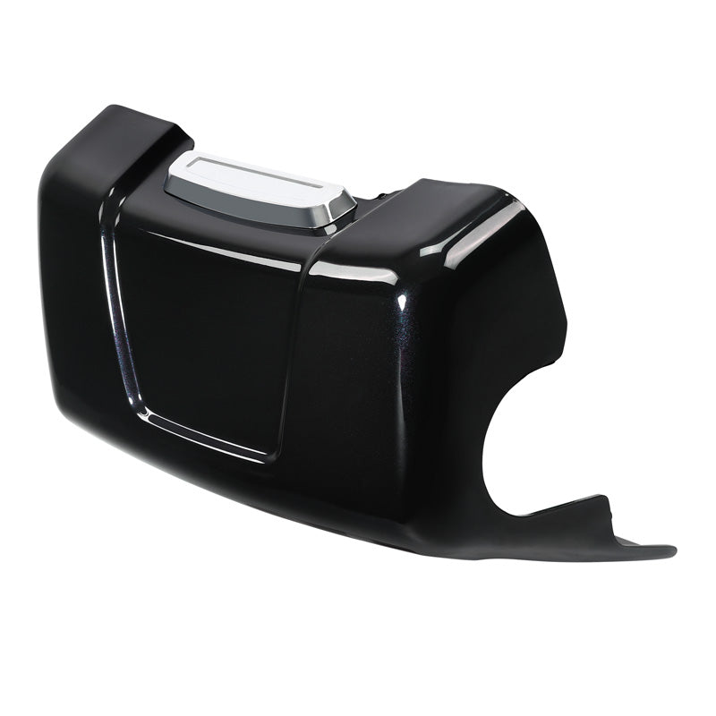 HR3 White Amethyst With Black Licorice Flames Water Pump Cover For Harley Touring Models 14-16