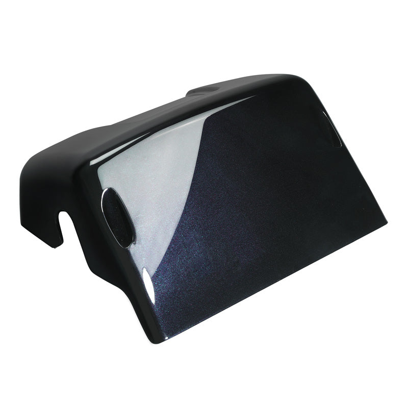 HR3 White Amethyst With Black Licorice Flames Water Pump Cover For Harley Touring Models 14-16